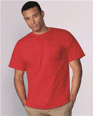 Brand: Gildan | Style: 5300 | Product: Heavy Cotton T-Shirt with a Pocket