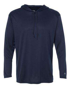 Badger Sport Men's Long Sleeve Hoodie T-Shirt - 4105