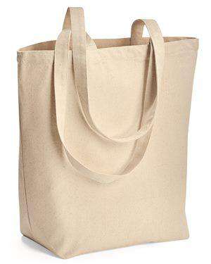 Brand: Liberty Bags | Style: 8866 | Product: Large Gusseted Cotton Canvas Tote