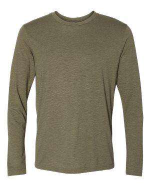 Next Level Men's Tri-Blend Long Sleeve Crew T-Shirt - 6071