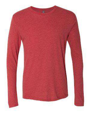 Next Level Men's Tri-Blend Long Sleeve Crew T-Shirt - 6071