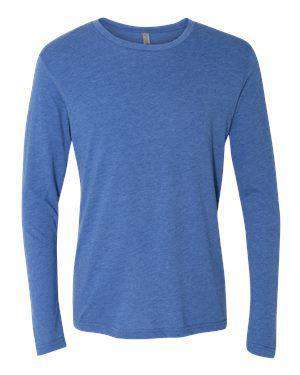 Next Level Men's Tri-Blend Long Sleeve Crew T-Shirt - 6071