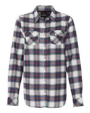 Burnside Women's Long Sleeve Plaid Flannel Shirt - 5210
