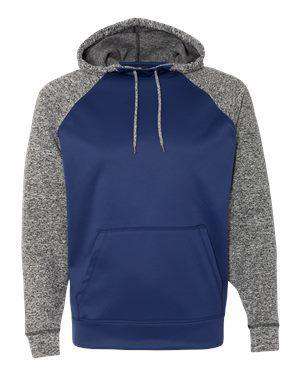 J America Men's Fleck Scuba Neck Hoodie Sweatshirt - 8612