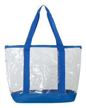 Liberty Bags Front Pocket Clear Boat Tote Bag - 7009