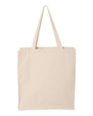 Q-Tees Gusseted Canvas Shopping Bag - Q125300