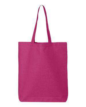 Q-Tees Economy Gusseted Canvas Tote Bag - QTBG