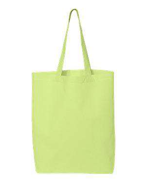 Q-Tees Economy Gusseted Canvas Tote Bag - QTBG