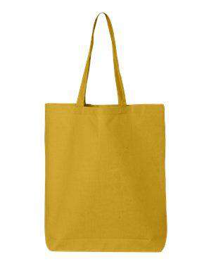 Q-Tees Economy Gusseted Canvas Tote Bag - QTBG