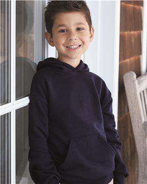 Brand: Hanes | Style: P473 | Product: Ecosmart Youth Hooded Sweatshirt