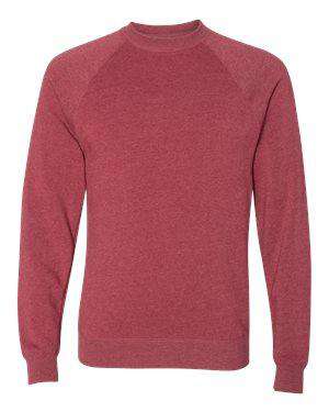 Independent Trading Unisex Slim Raglan Sweatshirt - PRM30SBC