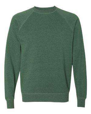 Independent Trading Unisex Slim Raglan Sweatshirt - PRM30SBC