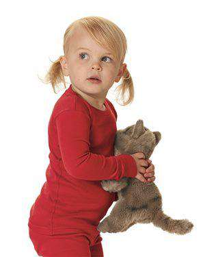 Brand: Rabbit Skins | Style: 201Z | Product: Toddler Baby Rib Long Sleeve Pajama Top