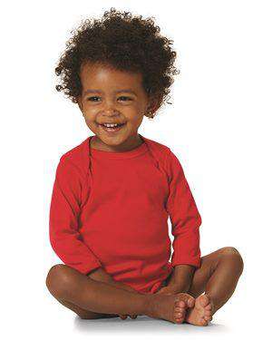 Brand: Rabbit Skins | Style: 4411 | Product: Infant Long Sleeve Baby Rib Bodysuit