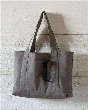 Brand: Liberty Bags | Style: 8870 | Product: Pigment Dyed Premium 12 Ounce Canvas Gusseted Tote
