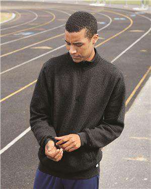 Brand: Russell Athletic | Style: 1Z4HBM | Product: Dri Power® Quarter-Zip Cadet Collar Sweatshirt