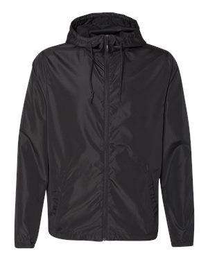 Independent Trading Men's Full-Zip Hoodie Windbreaker - EXP54LWZ