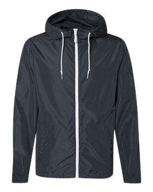 Independent Trading Men's Full-Zip Hoodie Windbreaker - EXP54LWZ