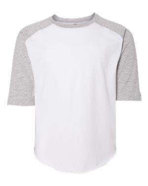 LAT Youth Fine Jersey Raglan Baseball T-Shirt - 6130