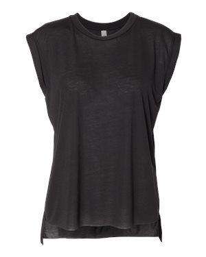 Bella + Canvas Women's Flowy Rolled Cuff Muscle T-Shirt - 8804