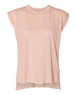 Bella + Canvas Women's Flowy Rolled Cuff Muscle T-Shirt - 8804