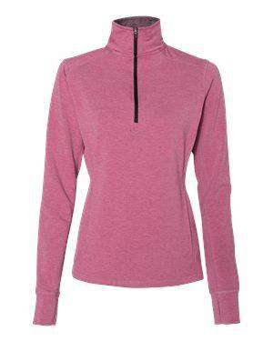 J America Women's Omega Stretch 1/4-Zip Sweatshirt - 8433