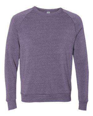 Alternative Men's Eco-Fleece Raglan Sweatshirt - 9575