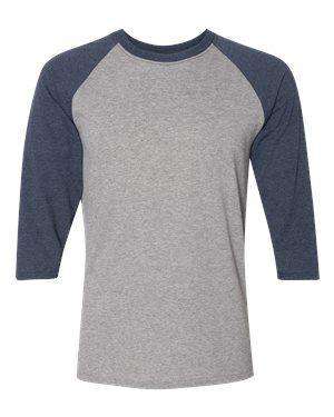 Jerzees Men's Tri-Blend 3/4-Sleeve Baseball T-Shirt - 601RR