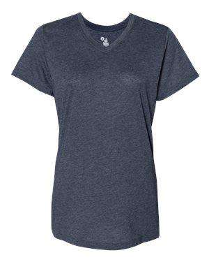 Badger Sport Women's Tri-Blend V-Neck T-Shirt - 4962