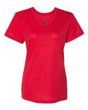 Badger Sport Women's Tri-Blend V-Neck T-Shirt - 4962