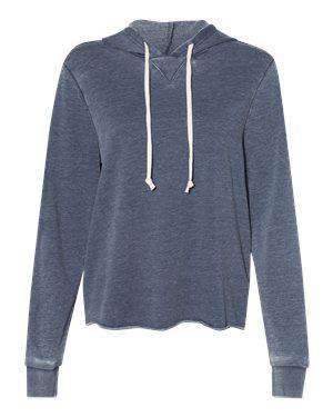 Alternative Women's Raw Edge Hoodie Sweatshirt - 8628