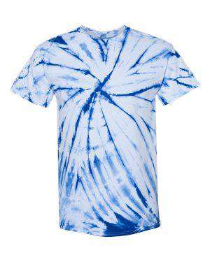 Dyenomite Men's Contrast Cyclone Tie-Dye T-Shirt - 200CC