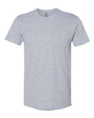 Next Level Men's Lightweight Pocket Crew T-Shirt - 3605