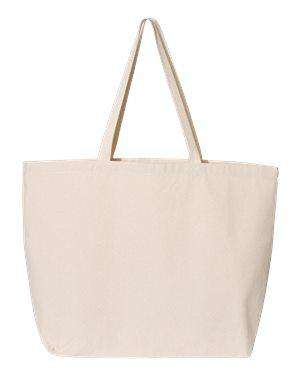 OAD Jumbo Gusseted Canvas Tote Bag - OAD108