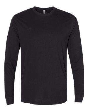 Next Level Unisex Sueded Long Sleeve Crew T-Shirt - 6411