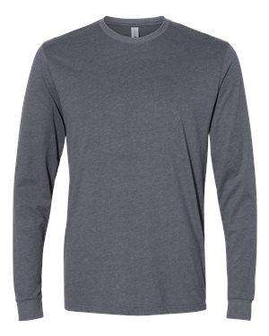 Next Level Unisex Sueded Long Sleeve Crew T-Shirt - 6411