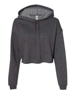 Bella + Canvas Women's Crop Hoodie Sweatshirt - 7502