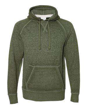 J America Men's Zen Fleece V-Notch Hoodie Sweatshirt - 8915