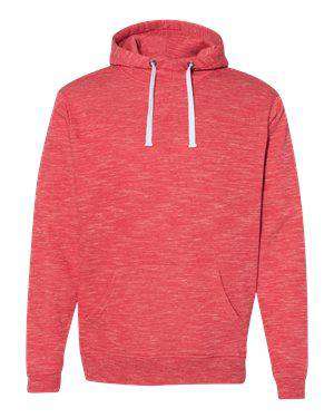 J America Men's Pouch Scuba Neck Hoodie Sweatshirt - 8677