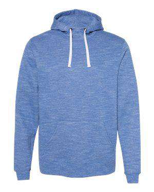 J America Men's Pouch Scuba Neck Hoodie Sweatshirt - 8677