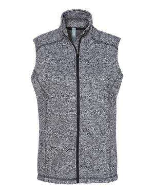 J America Women's Cosmic Pocket Full-Zip Fleece Vest - 8625