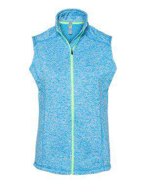 J America Women's Cosmic Pocket Full-Zip Fleece Vest - 8625