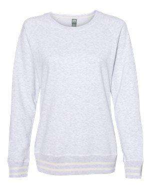 J America Women's Relay Yarn-Dyed Stripe Sweatshirt - 8652