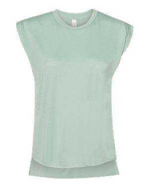 Bella + Canvas Women's Flowy Rolled Cuff Muscle T-Shirt - 8804