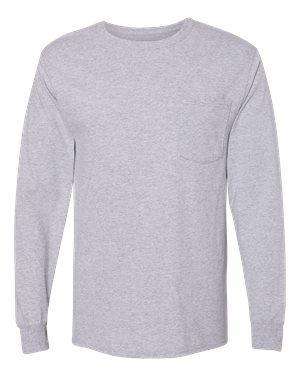 Hanes Men's Workwear Pocket Long Sleeve T-Shirt - W120