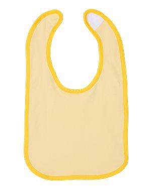 Rabbit Skins Infant Premium Contrast Infant Bib - 1004