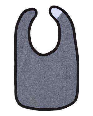 Rabbit Skins Infant Premium Contrast Infant Bib - 1004