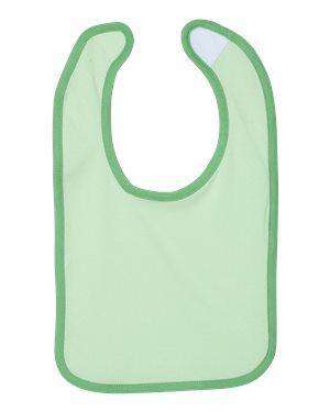 Rabbit Skins Infant Premium Contrast Infant Bib - 1004