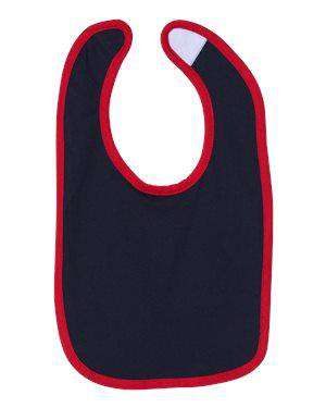 Rabbit Skins Infant Premium Contrast Infant Bib - 1004