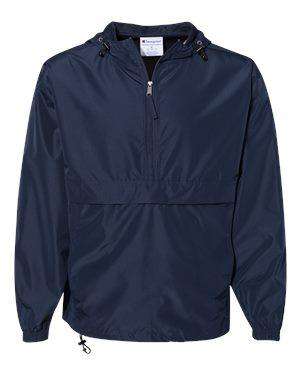 Champion Men's Packable 1/2-Zip Poplin Jacket - CO200